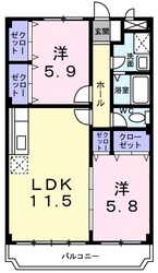 ビューライフ長畑の物件間取画像